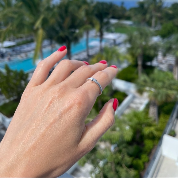 Bolt nail sterling silver 925 ring 7 - Picture 2 of 9